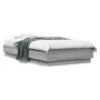 Bed frame with LED lights Sonoma gray 75x190 cm by , Beds and slatted bases - Ref: Foro24-839551, Price: 99,58 €, Discount: %