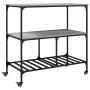 Sonoma grauer Küchenwagen aus Holzwerkstoff, 100 x 50 x 95 cm von , Küchen- und Speisewagen - Ref: Foro24-842309, Preis: 92,6...