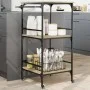 Küchenwagen aus Sonoma-Eichenholzwerkstoff, 60,5 x 50 x 105 cm von , Küchen- und Speisewagen - Ref: Foro24-842337, Preis: 67,...