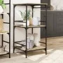 Carrito de cocina madera ingeniería roble Sonoma 60,5x50x105 cm de , Carros de cocina y comedor - Ref: Foro24-842337, Precio:...