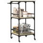 Küchenwagen aus Sonoma-Eichenholzwerkstoff, 60,5 x 50 x 105 cm von , Küchen- und Speisewagen - Ref: Foro24-842337, Preis: 70,...