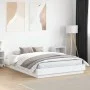 Bed frame with white LED lights 150x200 cm by , Beds and slatted bases - Ref: Foro24-3209786, Price: 155,15 €, Discount: %