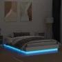 Bed frame with white LED lights 150x200 cm by , Beds and slatted bases - Ref: Foro24-3209786, Price: 155,15 €, Discount: %