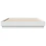 Bed frame with white LED lights 150x200 cm by , Beds and slatted bases - Ref: Foro24-3209786, Price: 155,15 €, Discount: %