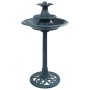 Fuente de baño para pájaros plástico verde 50x91 cm