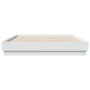 Bed frame with white LED lights 120x200 cm by , Beds and slatted bases - Ref: Foro24-3209800, Price: 166,93 €, Discount: %