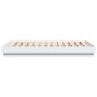 Bettgestell mit weißen LED-Leuchten 120x200 cm von , Betten und Lattenroste - Ref: Foro24-3209800, Preis: 166,93 €, Rabatt: %