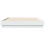 Bed frame with white LED lights 135x190 cm by , Beds and slatted bases - Ref: Foro24-3209814, Price: 151,81 €, Discount: %