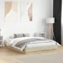 Bed frame with LED lights Sonoma oak 140x190 cm by , Beds and slatted bases - Ref: Foro24-3209809, Price: 143,37 €, Discount: %