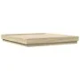 Estructura de cama con luces LED roble Sonoma 200x200 cm de , Camas y somieres - Ref: Foro24-3209767, Precio: 155,17 €, Descu...