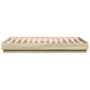 Bed frame with LED lights Sonoma oak 120x190 cm by , Beds and slatted bases - Ref: Foro24-3209823, Price: 132,17 €, Discount: %