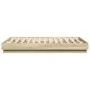Bed frame with LED lights Sonoma oak 120x190 cm by , Beds and slatted bases - Ref: Foro24-3209823, Price: 130,55 €, Discount: %