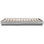 Sonoma-grauer Holzwerkstoff-Bettrahmen 120 x 200 cm von , Betten und Lattenroste - Ref: Foro24-3209868, Preis: 120,49 €, Raba...