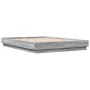 Sonoma gray engineered wood bed frame 120x200 cm by , Beds and slatted bases - Ref: Foro24-3209868, Price: 119,04 €, Discount: %