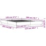 Estructura de cama madera de ingeniería gris Sonoma 120x200 cm de , Camas y somieres - Ref: Foro24-3209868, Precio: 120,49 €,...