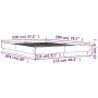 Sonoma gray engineered wood bed frame 120x200 cm by , Beds and slatted bases - Ref: Foro24-3209868, Price: 119,04 €, Discount: %