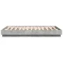 Concrete gray engineered wood bed frame 135x190cm by , Beds and slatted bases - Ref: Foro24-3209880, Price: 119,48 €, Discoun...
