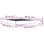 Estructura de cama madera de ingeniería gris hormigón 135x190cm de , Camas y somieres - Ref: Foro24-3209880, Precio: 120,98 €...