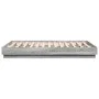 Sonoma-grauer Holzwerkstoff-Bettrahmen 135 x 190 cm von , Betten und Lattenroste - Ref: Foro24-3209882, Preis: 119,95 €, Raba...