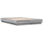 Sonoma-grauer Holzwerkstoff-Bettrahmen 140 x 190 cm von , Betten und Lattenroste - Ref: Foro24-3209875, Preis: 123,52 €, Raba...