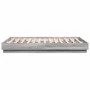 Sonoma gray engineered wood bed frame 140x190 cm by , Beds and slatted bases - Ref: Foro24-3209875, Price: 122,02 €, Discount: %