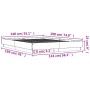 Sonoma-grauer Holzwerkstoff-Bettrahmen 140 x 190 cm von , Betten und Lattenroste - Ref: Foro24-3209875, Preis: 123,52 €, Raba...