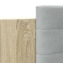 Bed frame headboard LED lights Sonoma oak 180x200 cm by , Beds and slatted bases - Ref: Foro24-3209991, Price: 236,95 €, Disc...