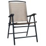 Klappbare Gartenstühle 2 Einheiten aus Textilene in Grau-Taupe von vidaXL, Gartenstühle - Ref: Foro24-47925, Preis: 90,76 €, ...