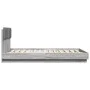 Bed frame headboard LED lights Sonoma gray 140x200 cm by , Beds and slatted bases - Ref: Foro24-3210015, Price: 197,61 €, Dis...