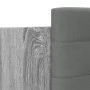 Bed frame headboard LED lights Sonoma gray 200x200 cm by , Beds and slatted bases - Ref: Foro24-3209987, Price: 273,45 €, Dis...