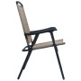 Klappbare Gartenstühle 2 Einheiten aus Textilene in Grau-Taupe von vidaXL, Gartenstühle - Ref: Foro24-47925, Preis: 90,76 €, ...