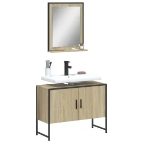 Badezimmermöbel-Set, 2-teilig, Holzwerkstoff, Sonoma-Eiche von , Badezimmermöbel - Ref: Foro24-3214340, Preis: 89,23 €, Rabat...