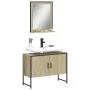 Badezimmermöbel-Set, 2-teilig, Holzwerkstoff, Sonoma-Eiche von , Badezimmermöbel - Ref: Foro24-3214340, Preis: 89,23 €, Rabat...