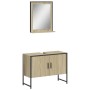 Badezimmermöbel-Set, 2-teilig, Holzwerkstoff, Sonoma-Eiche von , Badezimmermöbel - Ref: Foro24-3214340, Preis: 90,44 €, Rabat...