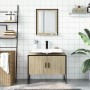 Badezimmermöbel-Set, 2-teilig, Holzwerkstoff, Sonoma-Eiche von , Badezimmermöbel - Ref: Foro24-3214340, Preis: 90,44 €, Rabat...