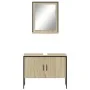 Badezimmermöbel-Set, 2-teilig, Holzwerkstoff, Sonoma-Eiche von , Badezimmermöbel - Ref: Foro24-3214340, Preis: 89,23 €, Rabat...