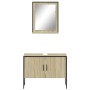Badezimmermöbel-Set, 2-teilig, Holzwerkstoff, Sonoma-Eiche von , Badezimmermöbel - Ref: Foro24-3214340, Preis: 90,44 €, Rabat...