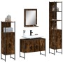 4-teiliges Badmöbelset aus Raucheichen-Sperrholz von , Badezimmermöbel - Ref: Foro24-3214361, Preis: 232,32 €, Rabatt: %
