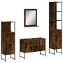 4-teiliges Badmöbelset aus Raucheichen-Sperrholz von , Badezimmermöbel - Ref: Foro24-3214361, Preis: 232,32 €, Rabatt: %