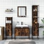 4-teiliges Badmöbelset aus Raucheichen-Sperrholz von , Badezimmermöbel - Ref: Foro24-3214361, Preis: 232,32 €, Rabatt: %