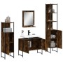 4-teiliges Badmöbelset aus Raucheichen-Sperrholz von , Badezimmermöbel - Ref: Foro24-3214361, Preis: 232,32 €, Rabatt: %