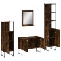 4-teiliges Badmöbelset aus Raucheichen-Sperrholz von , Badezimmermöbel - Ref: Foro24-3214361, Preis: 232,32 €, Rabatt: %