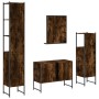 4-teiliges Badmöbelset aus Raucheichen-Sperrholz von , Badezimmermöbel - Ref: Foro24-3214361, Preis: 232,32 €, Rabatt: %
