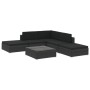 6-teiliges Gartenmöbel-Set und schwarze Kissen aus synthetischem Rattan von vidaXL, Gartensets - Ref: Foro24-46746, Preis: 61...