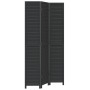 Black Paulownia solid wood 3-panel dividing screen by , Room dividers - Ref: Foro24-358848, Price: 115,51 €, Discount: %