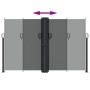 Anthracite retractable side awning 160x1200 cm by , Umbrellas - Ref: Foro24-4004823, Price: 166,50 €, Discount: %