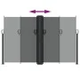Anthracite retractable side awning 160x1200 cm by , Umbrellas - Ref: Foro24-4004823, Price: 163,89 €, Discount: %