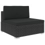 6-piece garden furniture set and black synthetic rattan cushions by vidaXL, Garden sets - Ref: Foro24-46746, Price: 612,16 €,...
