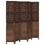 5-teiliges Trennsieb aus dunkelbraunem Paulownia-Holz von , Raumteiler - Ref: Foro24-358711, Preis: 151,07 €, Rabatt: %