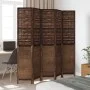 5-teiliges Trennsieb aus dunkelbraunem Paulownia-Holz von , Raumteiler - Ref: Foro24-358711, Preis: 151,07 €, Rabatt: %